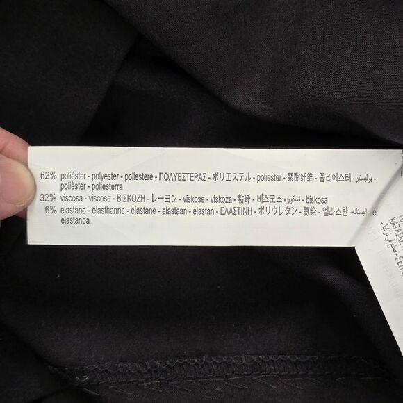 NWT Zara Womens M Box Pleated A-Line Belt Buckled Black Mini Skort 3067/538/800 - Picture 15 of 15